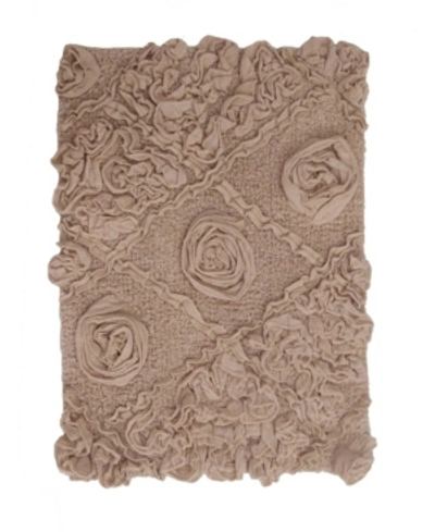 Home Weavers Modesto Bath Rug, 17" X 24" In Linen