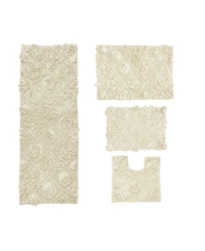 Home Weavers Modesto 4 Pc Bath Rug Bedding In Natural