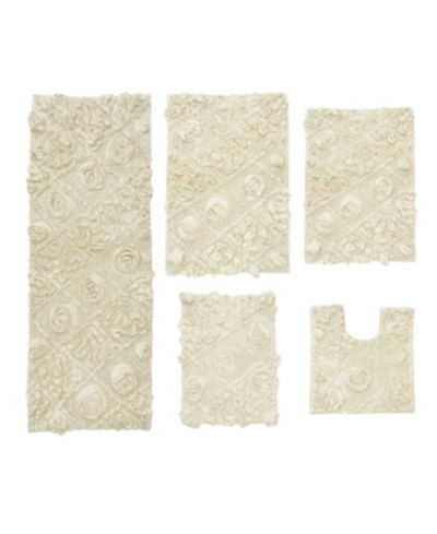 Home Weavers Modesto 5 Pc Bath Rug Bedding In Natural