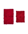 Home Weavers Modesto 2-pc. Bath Rug Set In Red