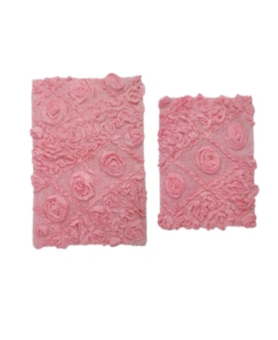 Home Weavers Modesto 2 Pc Bath Rug Bedding In Pink