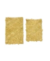 Home Weavers Modesto 2 Pc Bath Rug Bedding In Yellow