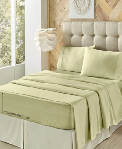 J QUEEN NEW YORK ROYAL FIT 300 THREAD COUNT 100% COTTON 4-PC. SHEET SET, FULL