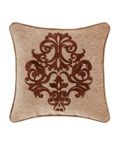 J Queen New York Luciana Embellished Decorative Pillow, 18" X 18" In Beige