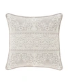 J Queen New York Lauralynn Decorative Pillow, 20" X 20" In Beige