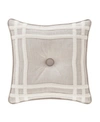 J Queen New York Lauralynn Decorative Pillow, 18" X 18" In Beige
