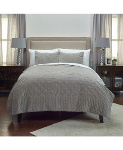 Rizzy Home Riztex Usa Giavonna Quilt, Queen In Gray