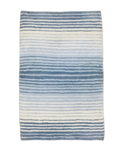 Home Weavers Gradiation Bath Rug, 17" X 24" In Blue