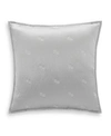 Hotel Collection Glint Quilted Sham, European, Created For Macy's Bedding In Grey