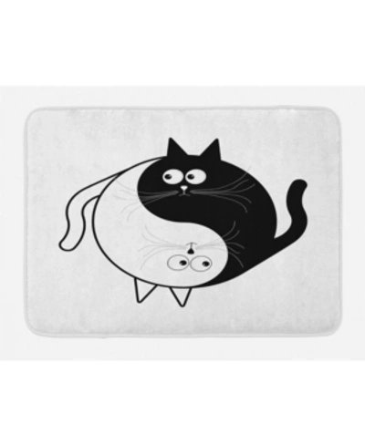 Ambesonne Ying Yang Bath Mat Bedding In Black