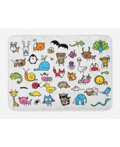 Ambesonne Doodle Bath Mat Bedding In Multi