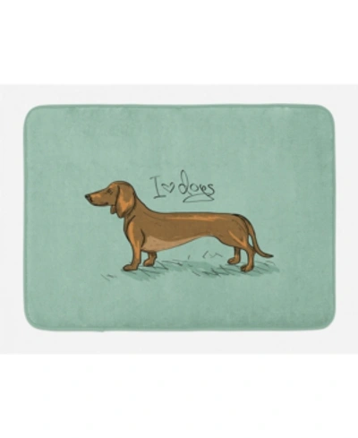 Ambesonne Dachshund Bath Mat Bedding In Multi