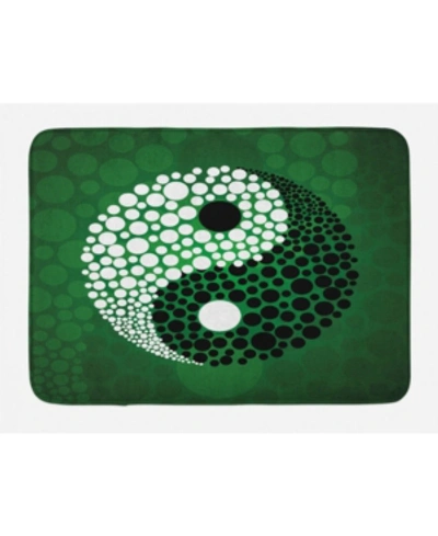 Ambesonne Ying Yang Bath Mat Bedding In Green