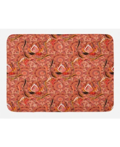 Ambesonne Peach Bath Mat Bedding