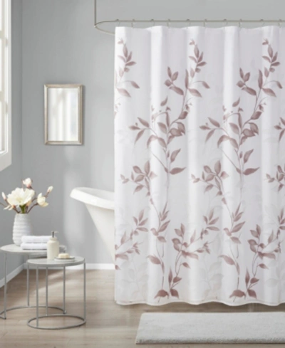 Madison Park Cecily Shower Curtain, 72" X 72" In Mauve