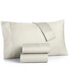 CHARTER CLUB DAMASK SOLID 550 THREAD COUNT 100% COTTON 3-PC. SHEET SET, TWIN XL, CREATED FOR MACY'S