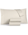 CHARTER CLUB DAMASK SOLID 550 THREAD COUNT 100% COTTON 18" FITTED SHEET, TWIN, CREATED FOR MACY'S