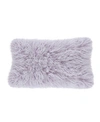 Saro Lifestyle Mongolian Faux Fur Decorative Pillow, 12" X 20" In Lavender