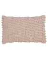 Saro Lifestyle Nubby Decorative Pillow, 12" X 20" In Blush