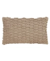 Saro Lifestyle Nubby Decorative Pillow, 12" X 20" In Sand