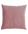 Saro Lifestyle Pinsonic Velvet Decorative Pillow, 18" X 18" In Dusty Rose