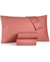 CHARTER CLUB DAMASK SOLID 550 THREAD COUNT 100% COTTON 3-PC. SHEET SET, TWIN, CREATED FOR MACY'S