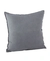 SARO LIFESTYLE FRINGED LINEN DECORATIVE PILLOW, 20" X 20"