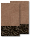 Linum Home Spots 2 Piece Bath Towel Set Bedding In Brown