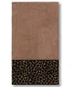 Linum Home Spots Embellished Hand Towel In Brown