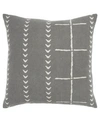 RIZZY HOME STRIPES POLYESTER FILLED DECORATIVE PILLOW, 20" X 20"