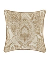 J Queen New York Sandstone Decorative Pillow, 20" X 20" In Beige