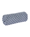 J Queen New York Aurora Neckroll Decorative Pillow, 17" X 7" In Blue