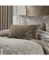 J Queen New York Cracked Ice Boudoir Decorative Pillow Bedding In Taupe