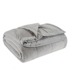 Madison Park Coleman Plush Reversible Heiq Smart Temperature Down Alternative Blanket, King In Gray