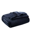 Madison Park Coleman Plush Reversible Heiq Smart Temperature Down Alternative Blanket, Full/queen In Navy