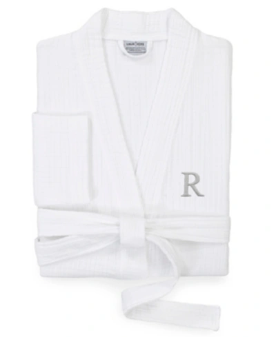 Linum Home Smyrna Personalized Hotel/spa Luxury Robes In White-r