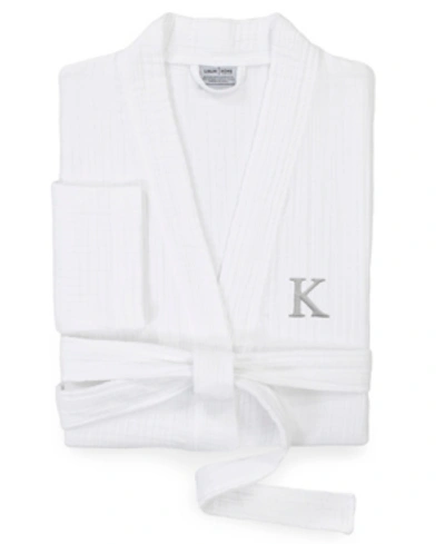 Linum Home Smyrna Personalized Hotel/spa Luxury Robes In White-k