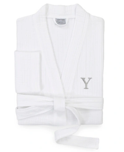 Linum Home Smyrna Personalized Hotel/spa Luxury Robes In White-y