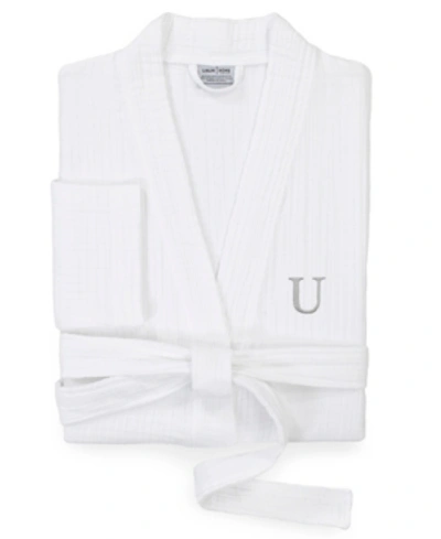 Linum Home Smyrna Personalized Hotel/spa Luxury Robes In White-u