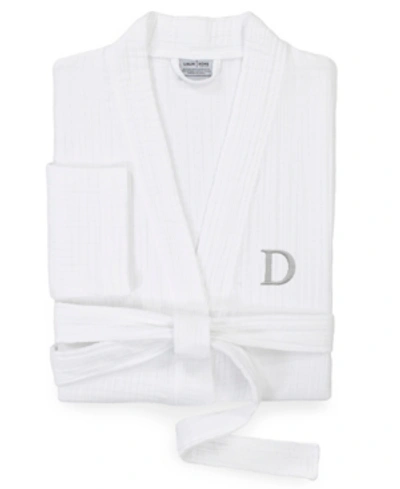 Linum Home Smyrna Personalized Hotel/spa Luxury Robes In White-d