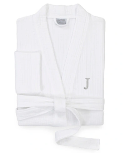 Linum Home Smyrna Personalized Hotel/spa Luxury Robes In White-j