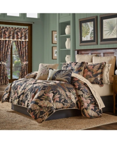 J Queen New York Martinique California King Comforter Set Bedding In Black