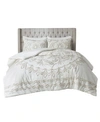 Madison Park Violette 3-pc. Duvet Cover Set, Full/queen Bedding In Taupe