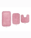 Home Weavers Radiant 3-pc. Bath Rug Set In Pink