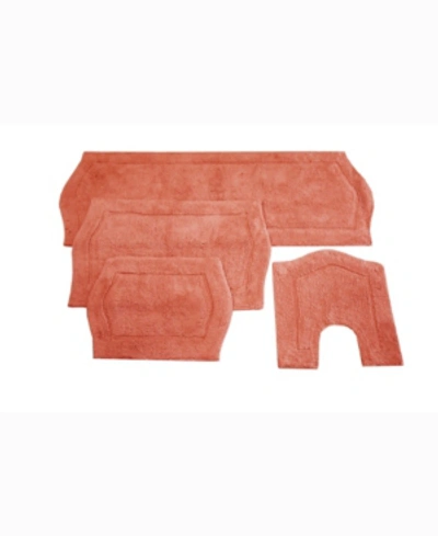 Home Weavers Waterford 4-pc. Bath Rug Set In Coral