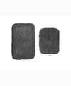 Home Weavers Radiant 2 Piece Bath Rug Set In Gray