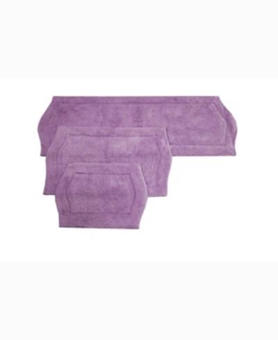 Home Weavers Waterford 3-pc. Bath Rug Set In Lavender