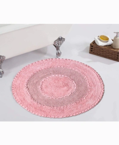 Home Weavers Radiant Bath Rug, 22" Round In Pink