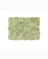 Home Weavers Bell Flower Bath Rug, 17" X 24" In Green