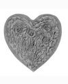 Home Weavers Bell Flower Heart Bath Rug, 25" X 25" In Gray